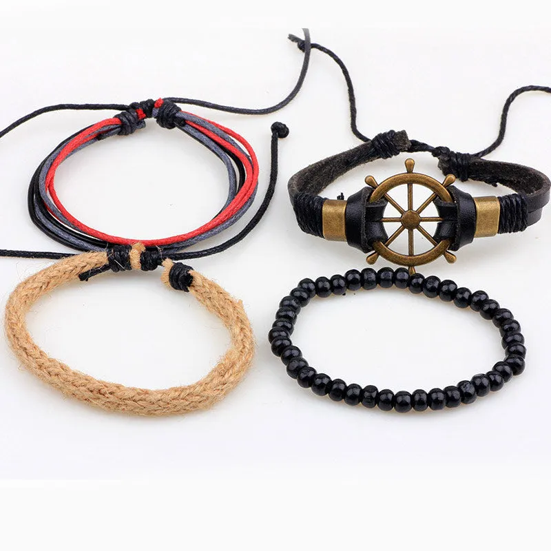 Men's Wooden Bead | Boat Rudder Bracelet