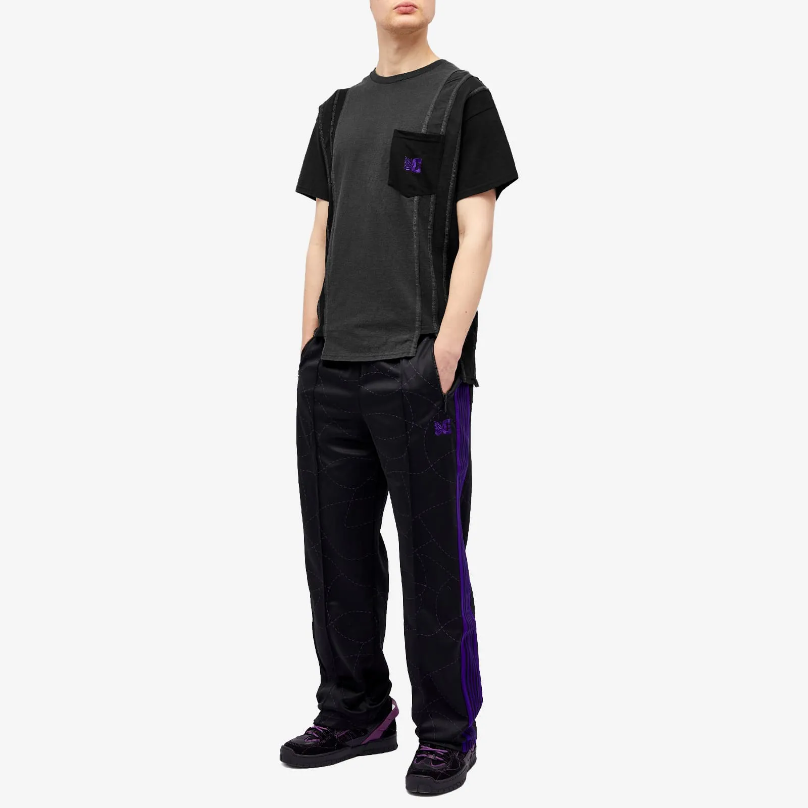 Needles 7 Cuts T-shirt, black