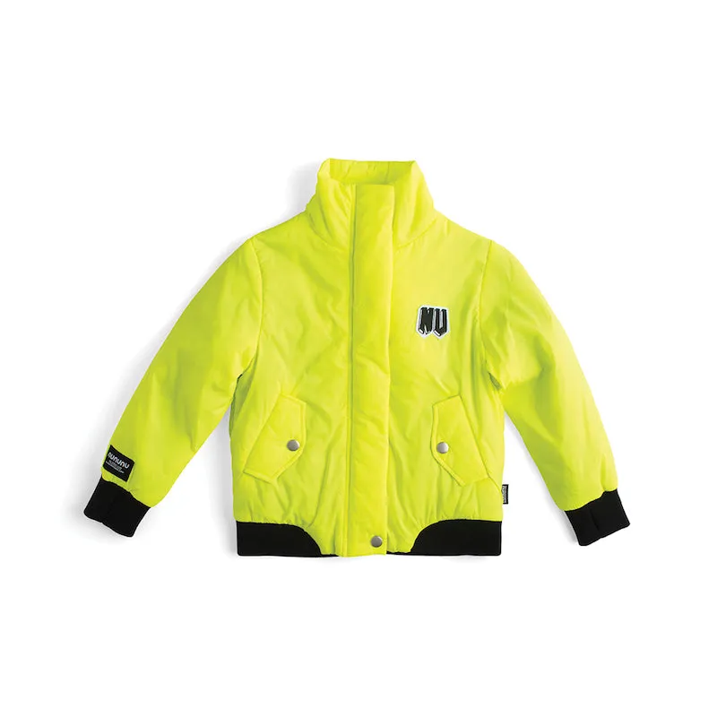 NUNUNU Only Human Bomber Jakcet Hot Lime