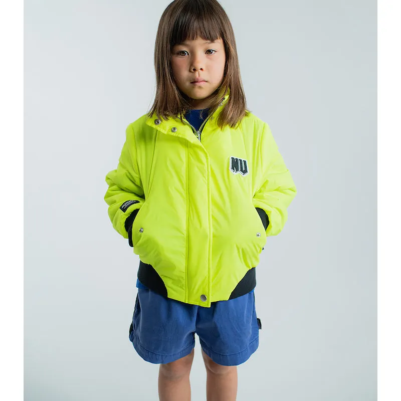 NUNUNU Only Human Bomber Jakcet Hot Lime
