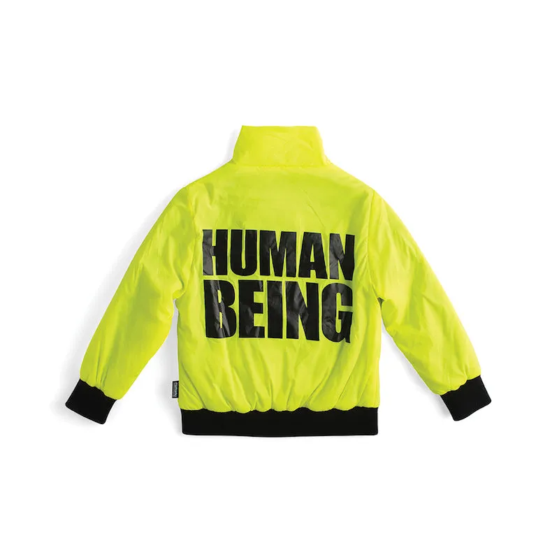 NUNUNU Only Human Bomber Jakcet Hot Lime