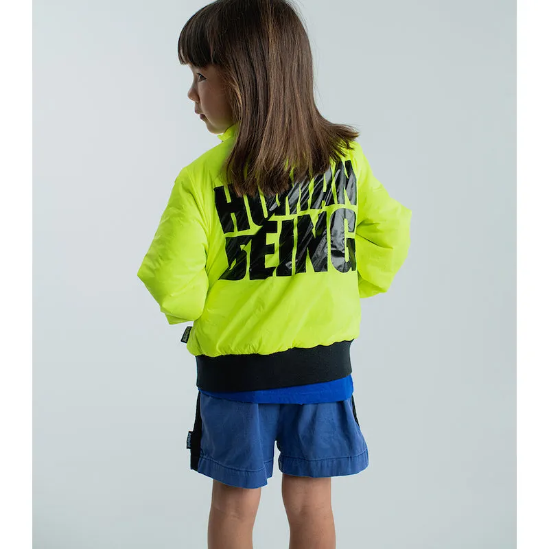 NUNUNU Only Human Bomber Jakcet Hot Lime