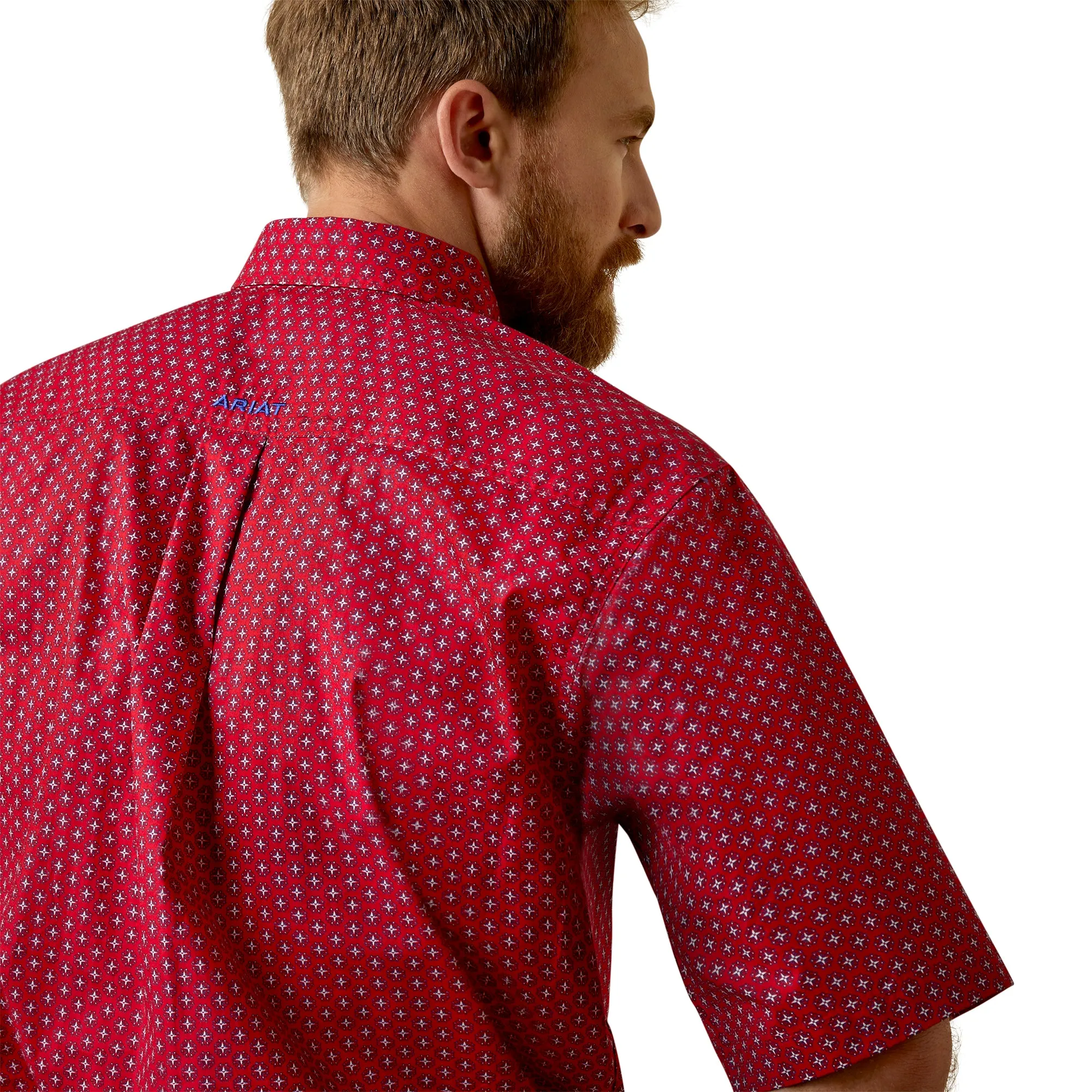 Red Western Shirt Jeremy Classic Fit