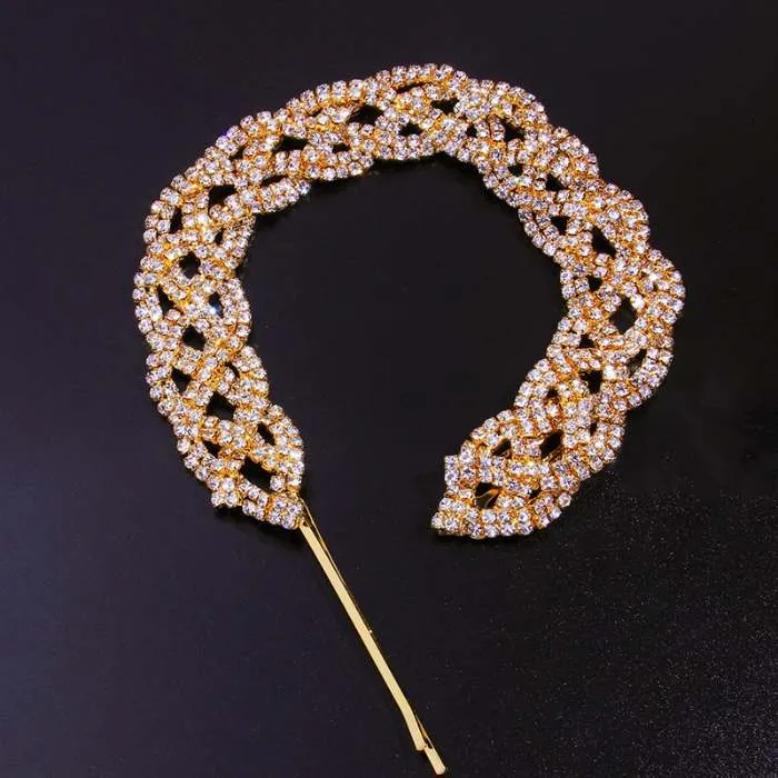 Rhinestone Braided Hair Accessories