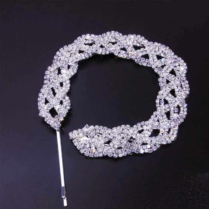 Rhinestone Braided Hair Accessories