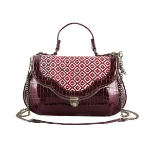 Rudhira Crocodile print stylish handbag