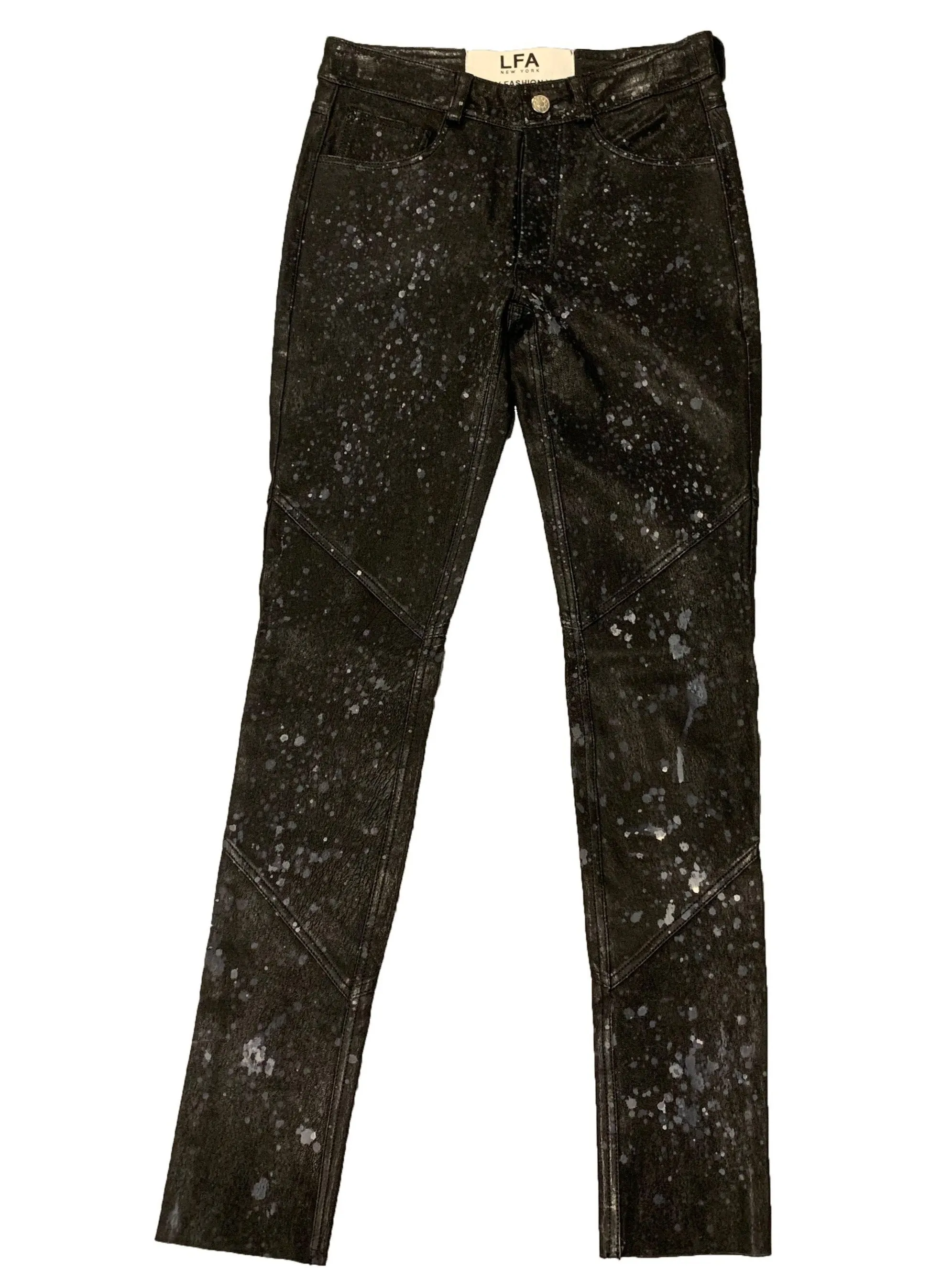 Splash Stretch Leather Pants