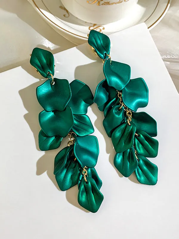 Wenkouban-Christmas Thanksgiving Stylish Tasseled Acrylic Earrings Accessories