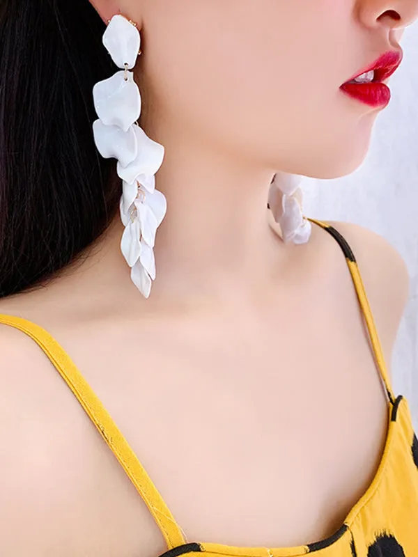 Wenkouban-Christmas Thanksgiving Stylish Tasseled Acrylic Earrings Accessories