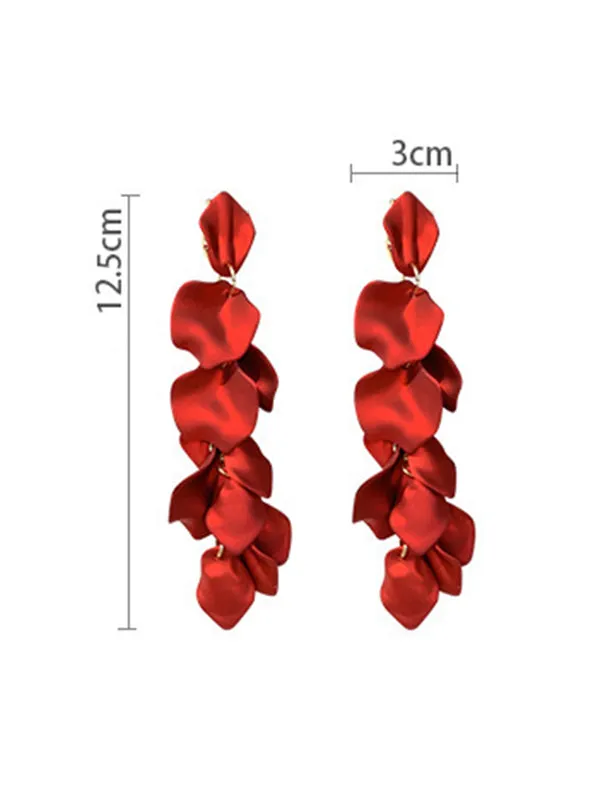 Wenkouban-Christmas Thanksgiving Stylish Tasseled Acrylic Earrings Accessories