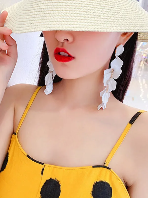 Wenkouban-Christmas Thanksgiving Stylish Tasseled Acrylic Earrings Accessories