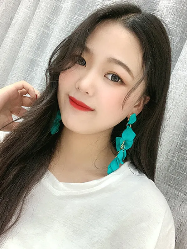 Wenkouban-Christmas Thanksgiving Stylish Tasseled Acrylic Earrings Accessories