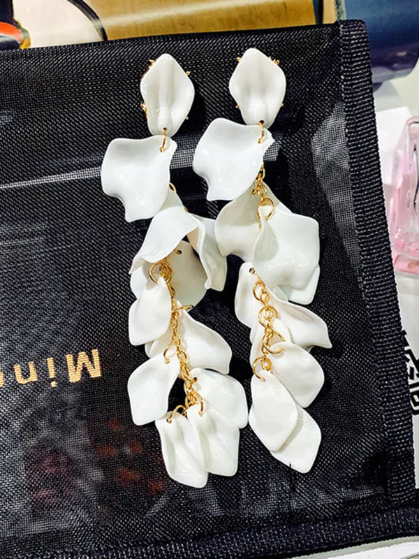 Wenkouban-Christmas Thanksgiving Stylish Tasseled Acrylic Earrings Accessories