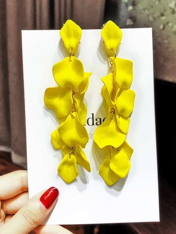Wenkouban-Christmas Thanksgiving Stylish Tasseled Acrylic Earrings Accessories