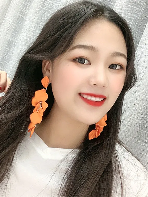 Wenkouban-Christmas Thanksgiving Stylish Tasseled Acrylic Earrings Accessories