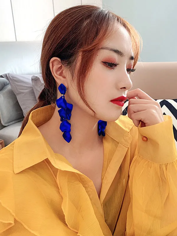 Wenkouban-Christmas Thanksgiving Stylish Tasseled Acrylic Earrings Accessories