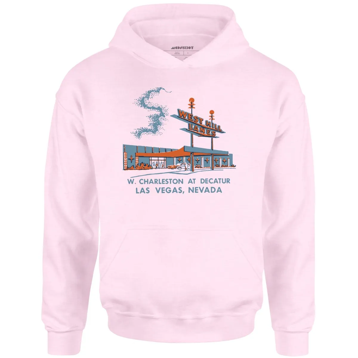 West Hill Lanes - Las Vegas, NV - Vintage Bowling Alley - Unisex Hoodie