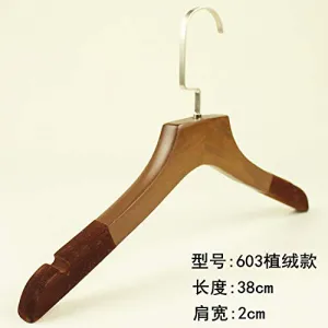 Xyijia Hanger (10Pcs/ Lot Wooden Hangers Clothing Shop Home Hotel Clothes Hanging Men and Women Wood Wooden Non-Slip Clothing Support